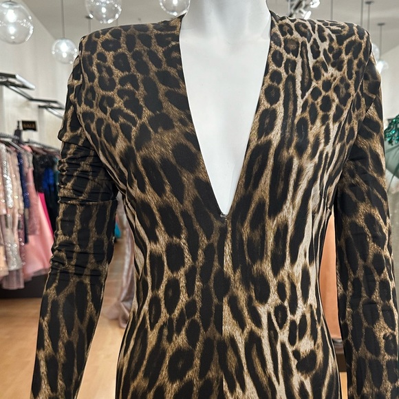 Alexandre Vauthier Leopard Print Bodysuit - Picture 4 of 8